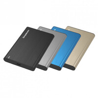 Simplecom SE221 Aluminium 2.5 inch inch SATA HDD SSD to USB 3.1 Enclosure Black