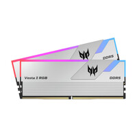 PREDATOR VESTAII 32GB 16GBx2 Silver RGB DDR5 Memory 6400Mhz 1R8 CL32