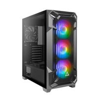 Antec DF600 FLUX ATX  5 x120mm Fans Included 3x ARGB  2x PWM  Fan Controller Tempered Glass Side 2x USB 3.0 High Airflow Thermal Gaming Case