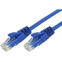8ware CAT6 Ultra Thin Slim Cable 20m - Blue Color Premium RJ45 Ethernet Network LAN UTP Patch Cord 26AWG for Data