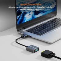 mbeat Tough Link HDMI to VGA Adapter  HDMI Support Version: 2.1  Cable Length: 15cm  Up to 1080p 60Hz (19201080).