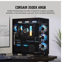 CORSAIR 3500X ARGB Mid-Tower PC Case Black