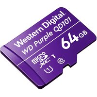 Western Digital WD Purple 64GB MicroSDXC Card 24 7 -25 degreeC to 85 degreeC Weather  Humidity Resistant for Surveillance IP Cameras mDVRs NVR Dash Ca