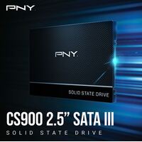  PNY CS900 120GB 2.5 inch SSD SATA3 515MB s 490MB s R W 40TBW 94K 90K IOPS 2M hrs MTBF 3yrs wty (Replacement SSD7CS900-240-RB)