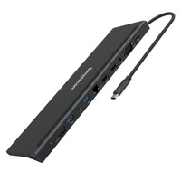 Simplecom CHN622 USB-C 12-in-1 Multiport Docking Station Laptop Stand Dual HDMI  VGA Triple Display Gigabit LAN