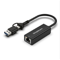 Simplecom NU315C SuperSpeed USB-C and USB-A to Gigabit Ethernet Adapter