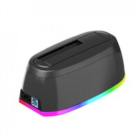 Simplecom SD336 USB 3.0 Docking Station for 2.5 inch and 3.5 inch SATA Drive with RGB Lighting