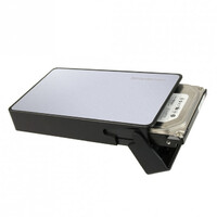 Simplecom SE325 Tool Free 3.5 inch SATA HDD to USB 3.0 Hard Drive Enclosure - Silver Enclosure