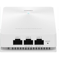 Grandstream GWN7661E GWN In-Wall Wi-Fi 6 Access Point designed for offices, hotels, homes, apartments, and more,ideal Wi-Fi AP for voice-over-Wi-Fi