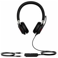 Yealink UH38 Dual Mode USB and Bluetooth Headset Dual USB-A TEAMS Call Controller with Built-In Battery Dual Noise-Canceling Mics Busy Light