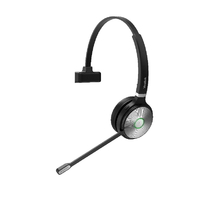 Yealink WH66 Mono UC DECT Wireless Headset With Touch Screen Busylight On Headset Leather Ear Cushions