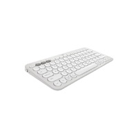 Logitech PEBBLE KEYS 2 K380S Slim minimalist Bluetooth Wireless Keyboard with customizable keys (Tonal White)