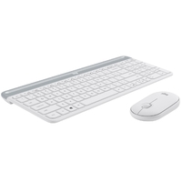 Logitech MK470 Slim Wireless Keyboard Mouse Combo Nano Receiver 1 Yr Warranty -White