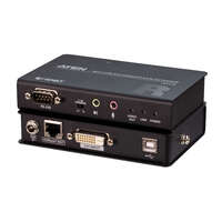 Aten DVI HDBaseT Mini KVM Extender extends USB Keyboard and mouse with DVI video up to 1920 x 1200   100m (Cat 6a) 2 USB 2.0 ports