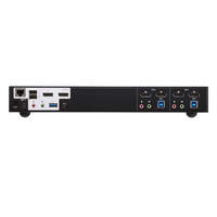 Aten Desktop KVMP Switch 2 Port Dual Display 4k DisplayPort w  audio Cables Included 2x USB Port Selection Via Front Panel