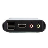 Aten 2 Port USB 4K  60Hz HDMI Cable KVM Switch with Remote Port Selector