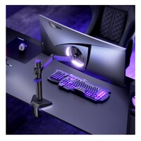 Brateck LDT89-C012 Amethyst Articulating Gaming Monitor Arm Matte Black(new)