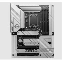 MSI Z790 PROJECT ZERO INTEL Z790  Motherboard, 4x DDR5 256GB, 3x PCI-E x 16, 1x PCI-E x 1, 4x M.2, 6x SATA 6G, 8x USB 2.0