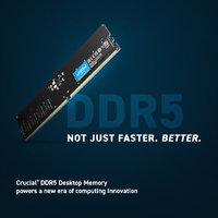 Crucial 32GB (1x32GB) DDR5 UDIMM 4800MHz CL40 Desktop PC Memory