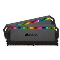 Corsair Dominator Platinum RGB 32GB (2x16GB) DDR4 3200MHz C16 XMP 2.0 Black Desktop PC Gaming Memory