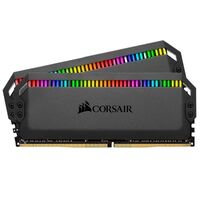 Corsair Dominator Platinum RGB 16GB (2x8GB) DDR4 3200MHz CL16 DIMM Unbuffered 16-18-18-36 XMP 2.0 Black Heatspreader RGB LED 1.35V Desktop PC Gaming M