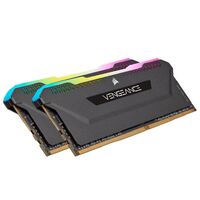 Corsair Vengeance RGB PRO SL 32GB (2x16GB) DDR4 3200Mhz C16 Black Heatspreader for AMD Desktop Gaming Memory