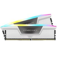 Corsair Vengeance RGB 32GB (2x16GB) DDR5 UDIMM 6200MHz C36 1.3V Desktop Gaming Memory White