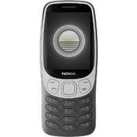 Nokia 3210 4G - Grunge Black (1GF025CPA2L06) AU STOCK, 2.4 ft,  2.8 ft, 64 128MB, 2MP, Dual SIM, 1450mAh Removable, 2YR