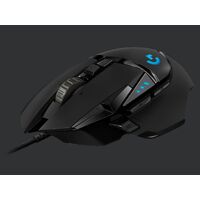 Logitech G502 Hero High Performance Gaming Mouse11 Programmable Buttons 16,000 DPI Tunable weight RGB 1ms 121g 2.1m (LS)