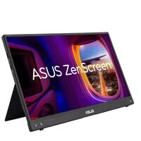 ASUS MB16AHV 15.6 ft ZenScreen, FHD, IPS, USB-C x 2, Mini HDMI, 15W power delivery, Kickstand, Tripod Hole, ASUS Antibacterial Tech., Protective Case