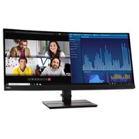 LENOVO ThinkVision P34W-20 34 ft 60Hz QHD IPS Monitor 3440 x 1440 21:09 4ms Height Adjustable Tilt Swivel HDMI DP Ethernet USB Speakers VESA 3yr wty