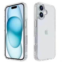 USP Apple iPhone 16 Plus (6.7 ft) Clear Rock Shockproof Case - Ultra-Thin, Lightweight, Non-Slip, Multi-Layer, Strong And Durable Materials