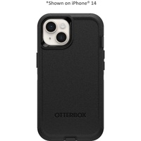 OtterBox Defender Apple iPhone 15 (6.1 inch) Case Black - (77-92556) DROP 4X Military Standard Multi-Layer Included Holster Raised Edges