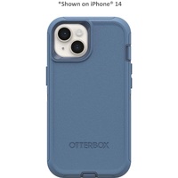 OtterBox Defender Apple iPhone 15 Pro (6.1 inch) Case Baby Blue Jeans (Blue) - (77-94043) DROP 4X Military Standard Multi-Layer Included Holster