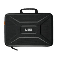 UAG Medium Sleeve with Handle Fits 13 inch Laptops Tablets - Black (981890114040) DROP Military Standard Tactical Grip Wear-ResistantMesh Pocket