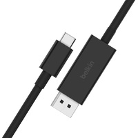 Belkin Connect USB-C to DisplayPort 1.4 Cable 2M - Black (AVC014BT2MBK)32.40Gbps bandwidthBackward compatible with DisplayPort 1.2Plug-and-play2YR