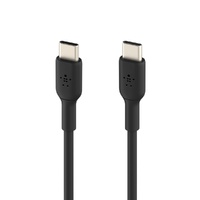 Belkin BoostCharge USB-C to USB-C Cable (1m/3.3ft) - Black (CAB003bt1MBK),480Mbps,8K+ bend,Samsung Galaxy,iPad,MacBook,Google,OPPO,Nokia,2YR