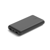 Belkin BoostCharge Power Bank 20K (Multi-port) - Black(BPB012btBK),1xUSB-C, 2xUSB-A, 5cm USB-C to USB-A Cable,15W Total Power, 3-Port Power Bank,2YR