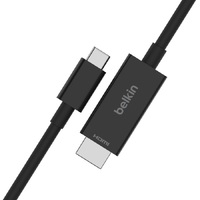 Belkin Connect USB-C™ to HDMI Cable 2M - Black (AVC012bt2MBK), Supports resolutions up to 8K 60Hz and HDR10+, Plug and Play