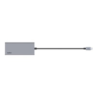 Belkin Connect USB-C 7-in-1 Multiport Adapter - Grey (INC009btSGY) 2xUSB-A 1xUSB-C 100W Power Delivery 1xGbE 1xSD 1xMicro SD 4K HDMI 2YR