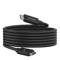 Belkin Connect USB4 Cable, 240W 20Gbps 2m, Black - (INZ004BT2MBK), Thunderbolt 4,Thunderbolt 3, USB 3.2, USB 3.0, USB 2.0 Devices Up To 20 Gbps Speed