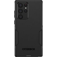 OtterBox Commuter Samsung Galaxy S22 Ultra 5G (6.8 inch) Case Black - (77-86396) Antimicrobial DROP 3X Military Standard Dual-Layer Raised Edges