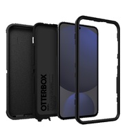 OtterBox Defender Samsung Galaxy S24 FE Case Black - (77-97095), DROP 7X Military Standard, Multi-Layer, Included Holster, Raised Edges,Rugged