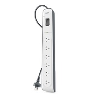 Belkin BSV603 6-Outlet 2-Meter Surge Protection StripComplete Three-line AC protection Protects Against Spikes And Fluctuations CEW $300002YR