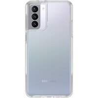 OtterBox Symmetry Clear Samsung Galaxy S21 5G (6.7 inch) Case Clear - (77-81763) Antimicrobial DROP 3X Military Standard Raised Edges Ultra-Sleek