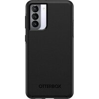 [LS] OtterBox Symmetry Samsung Galaxy S21+ 5G (6.7') Case Black - (77-81196), Antimicrobial, DROP+ 3X Military Standard, Raised Edges, Ultra-Sleek