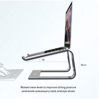 mbeat   Stage S1 Elevated Laptop Stand up to 16 inch Laptop (Space Grey)