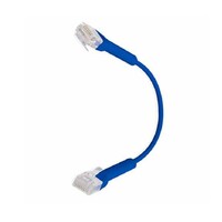 Ubiquiti UniFi Patch Cable Single Unit 1m Blue End Bendable to 90 Degree RJ45 Ethernet Cable Cat6 Ultra-Thin 3mm Diameter