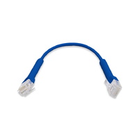 UniFi Patch Cable 50-Pack 0.1m Blue Both End Bendable to 90 Degree RJ45 Ethernet Cable Cat6 Ultra-Thin 3mm Diameter U-Cable-Patch-RJ45 x 50