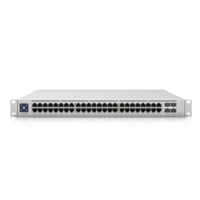 Ubiquiti UniFi Network Switch USW-Enterprise-48-PoE 48-Port POE 720W (48) 2.5Gb ERJ45 Ports (4) 1 10G SFP Ports Layer3 Rack Mount